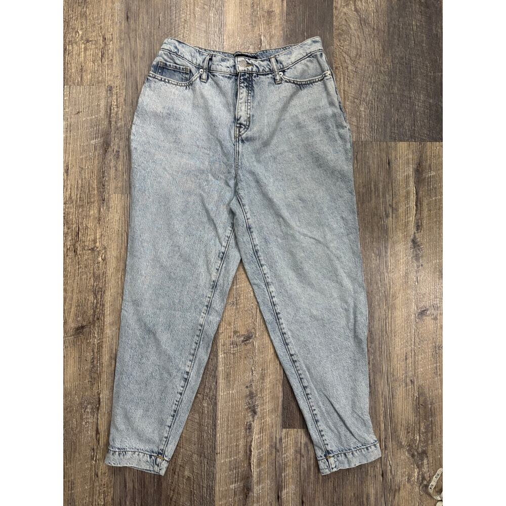 Banana Republic Barrel Jean Light Acid Wash High Rise Denim Pants 29/8
